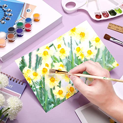 Spiareal 100 Sheets 6 x 9 Inch Watercolor Paper Bulk 140 Lb/300 GSM White Construction Paper Cold Press Blank Cotton Art Paint White Color Pad Artists Drawing Christmas Cards - size: 6 x 9 Inch