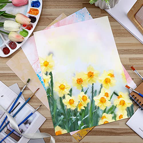 Spiareal 100 Sheets 9 x 12 Inch Watercolor Paper Bulk 140 Lb/300 GSM White Construction Paper Cold Press Blank Cotton Art Paint White Color Pad Artists Drawing Christmas Cards - size: 9 x 12 Inch