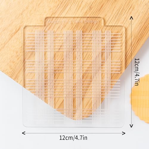 KALAIEN 3 Pack Cookie Embosser Set, Fondant Impression Mats Acrylic Embosser for Fondant Stamps, Texture Sheets for Polymer Clay, Chocolate, Cupcake Topper, Fondant Molds-Style 2 - color: Style 2