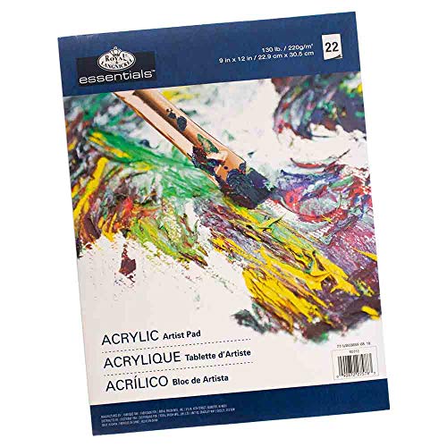 West Coast Paracord Acrylic Artist Paper Pad – Mixed Media Paper – Watercolor, Oil Paints, Ink, Sketching, Doodling – Perfect Size to Carry in Bag or Purse – 9 Inch x 12 Inch – 22 Sheets