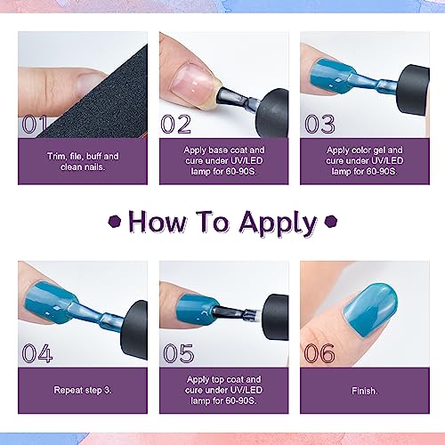 JODSONE 36 Pieces Gel Nail Polish Set U V Light Nail Drill Beginner Set Glossy Surface Easy To Apply Matte Texture All-In-One Manicure Kit - color: 32KIT 1G 01-A 107P