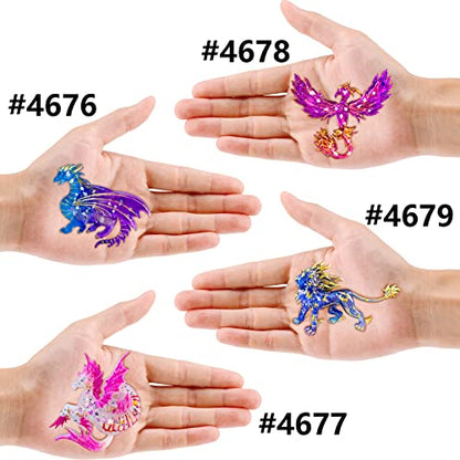 Fantasy Creatures & Potion Bottle Silicone Molds Kit—Make Mythical Dragons, Phoenix & Magic Vials Using Resin, Clay, Wax or Chocolate for Crafts, Jewelry & Cake Decorating