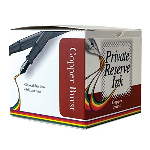 Private Reserve Premium Fountain Pen Ink, 60ml Bottle, Copper Burst | Premium fountain pen ink with smooth flow, rich color, and reliable everyday writing performance. - color: Copper Burst