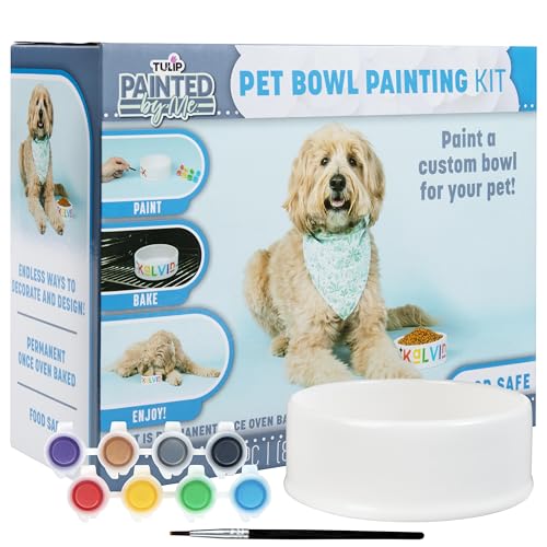 Tulip Painted by Me Ceramic Painting Kit - Pet Bowl - color: Pet Bowl