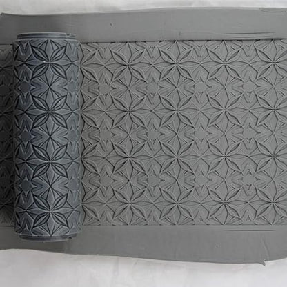 Lattice Bloom Clay Texture Roller 4" for Polymer Clay - color: Lattice Bloom Roller