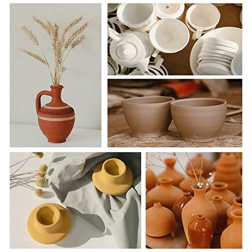 Air Dry Clay 10 LBs with 42 Pcs Set Pottery Clay Tools Set for Hand Modeling and Throwing, Non-Toxic (Terra Cotta & Kit) - color: Terra Cotta & Kit