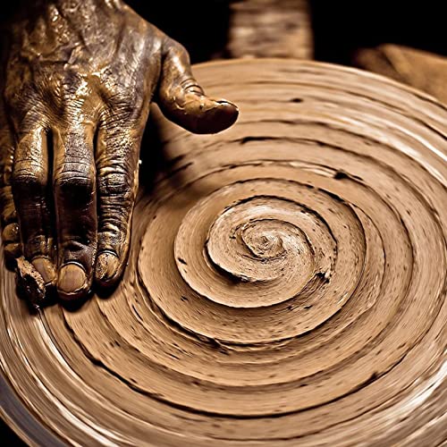 Falling In Art 7 Inch Pottery Wheel for Adults, Heavy Duty Metal Pottery Decorating Banding Wheel - size: 7''