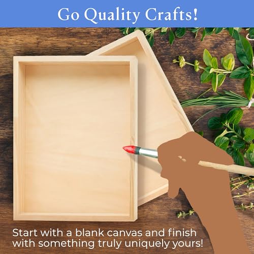 Birch Painting Panel 13 x 19 x 1-1/2-inch, Pack of 4 Wood Canvas Boards for Painting, Blank Signs for Crafts, by Woodpeckers - size: 13 x 19 x 1-1/2 inch