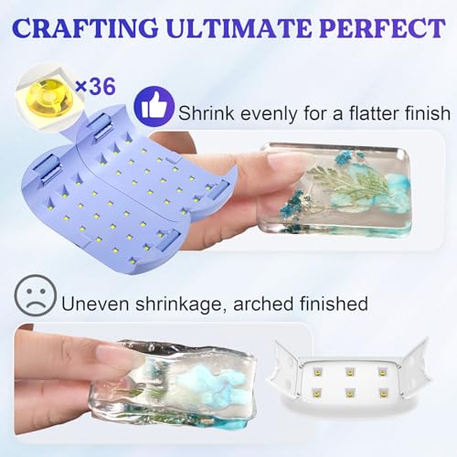 Bundle Two-Sided UV Light and Resin Sanding and Polishing Kit