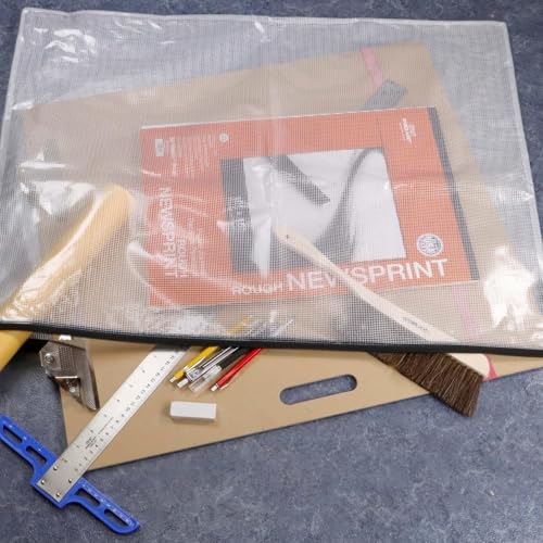 Pro Art Mesh & Vinyl Zipper Bag 23x31 - size: 23-inch x 31-inch Mesh Bag with Zipper