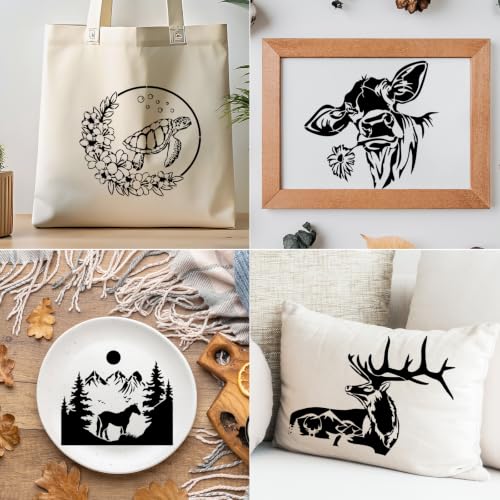 Large Animal Stencils for Painting on Wood Reusable Templates for Furniture - style: Animals