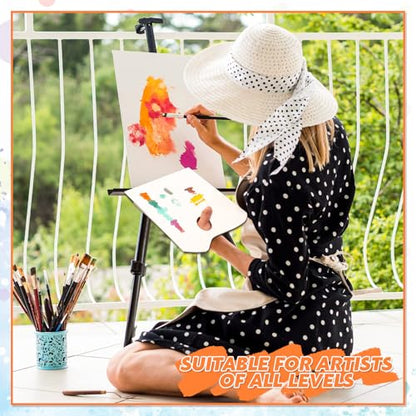 Palette Paper Pad, 9"x12" Disposable Paint Palette Paper, 40 Heavyweight Sheets (120gsm/73lb) for Oil, Acrylic, Watercolor - Mixing Palette Pad with Tear-Off Design - size: 9 x12 inch