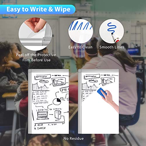 Easel Whiteboard - Magnetic Portable Dry Erase 36 x 24 Tripod Height Adjustable, 3' x 2' Flipchart Easel Stand White Board for Office or Teaching at Home & Classroom (36x24 White) - style: 36x24 White