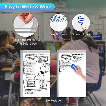 Easel Whiteboard - Magnetic Portable Dry Erase 36 x 24 Tripod Height Adjustable, 3' x 2' Flipchart Easel Stand White Board for Office or Teaching at Home & Classroom (36x24 White) - style: 36x24 White