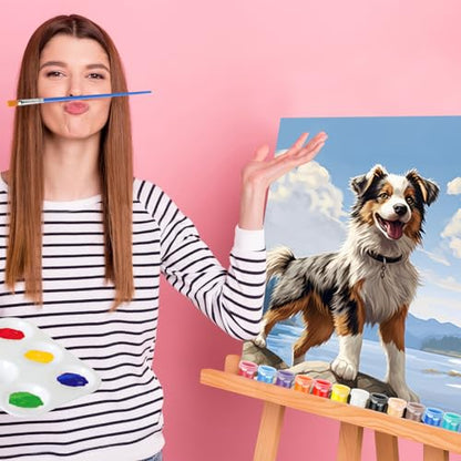 Zhanmai 72 Pcs 12 Sets Sip and Paint Kit Pre Drawn Canvas for Painting 8" x 10" Paint Party Canvas Painting Pre Printed Canvases for Party Favor DIY Virtual Adult's Date Night(Animals) - style: Animals
