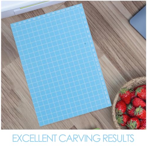OHPHCALL 2 Pcs PVC Linoleum Print Blocks for Engraving and Stamp Carving, Portable and Reliable Carving Boards Suitable for Painting and Studios, for Beginners and Students