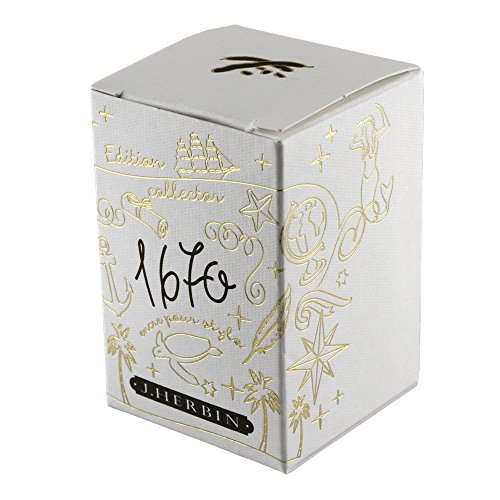 Herbin 1670 Anniversary Inks - Gold Sheen 50ml Bottled - Caroube de Chypre - color: Brown
