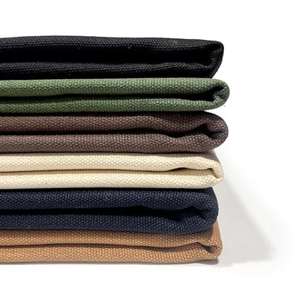 Wildarms 100% Cotton Canvas Fabric by The Yard - 59" Wide 12oz Heavy Duty Natural Duck Canvas for Sewing DIY, Tote Bags, Upholstery & Embroidery (Dark Blue, Cut by the Yard) - color: Dark Blue, size: 1-Yard Pre-Cut (Non-Continuous)