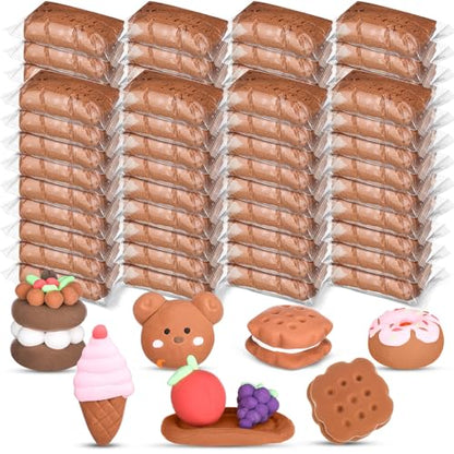 WinnerWhy 72 Pcs 38oz Air Dry Clay Modeling Magic Ultra Light Modeling Clay for Kids DIY for Sculpting Air Dry School Gift(Light Brown) - color: Light Brown