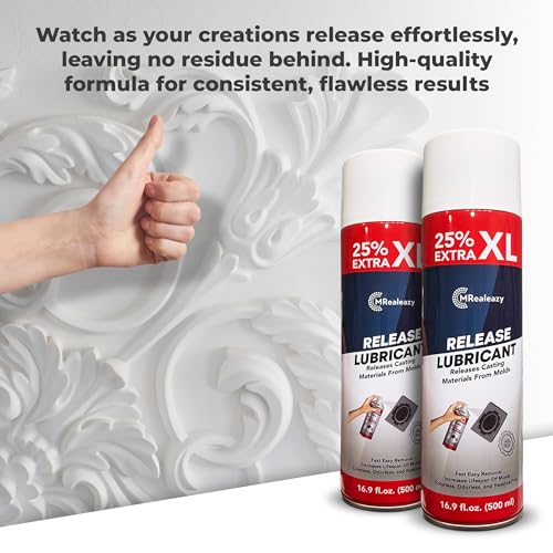 Silicone Mold Release Spray (Silicone-Based) (24x16.9 floz/500ml) - Resin & Epoxy Release Agent for Smooth Mold Removal with Ease, Universal Use on Almost All Molds - size: 24 Pack