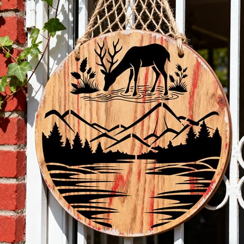 Sitsink Forest Stencils for Painting - 15 Pcs Stencils for Painting on Wood Wall Door Mat Canvas Bag, Wild Animal Reusable DIY Crafts Template Home Decor - style: forest bears