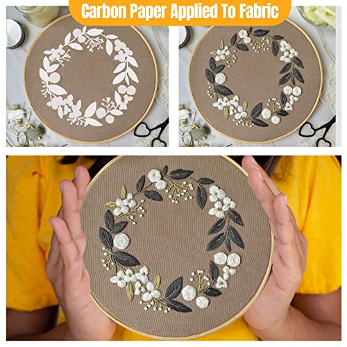 Carbon Paper for Tracing Graphite Transfer-Paper - PSLER 30 Pcs White Graphite Paper for Tracing Drawing Patterns on Wood Projects Canvas Fabric Artist Lettering Sketch Drawing A4 8.27 X 11.81 Inch - color: white