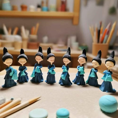 Lightweight Clay - Air Dry Clay, Ultra Light & Soft, Safe & Non-Toxic, Moldable & Flexible, DIY Modeling Clay for Anime Figures, Sculpting, Molding, Creative Art Crafts - color: Green