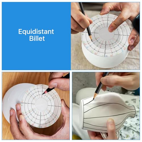 Akamino Ceramic Pottery Trimming Spinner Tools, Rotary Disc Pottery Wheel Trimmer Tool Clay Tools with Metal Pottery Throwing Wheel for Potters and Clay Artists(Large)