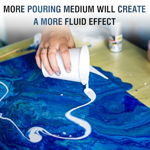 Falling in Art 33.8 Oz Pouring Medium for Acrylic Paint, Paint Thinner with High Flow Consistency - size: 33.8 Fl Oz (Pack of 1)