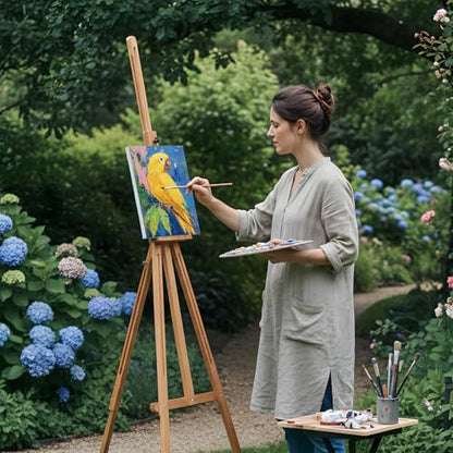 Cholemy 36 Pcs Paint and Sip Kit for Adults 8''x10'' Pre Drawn Canvas for Painting DIY Afro Acrylic Painting Kit Wood Easel Brushes Date Night Bulk for Summer 4th of July Party Gift(Flower Animals A) - style: Flower Animals A