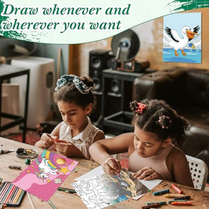 Sherr 24 Pcs Pre Drawn Canvas for Painting Adult Pre Printed Canvas Bulk Sip and Paint Kit Stretched Panels Paint Set for Theme Valentine Painting Night Party Favor(Animal,8 x 10 Inch) - size: 8 x 10 Inch, style: Animal