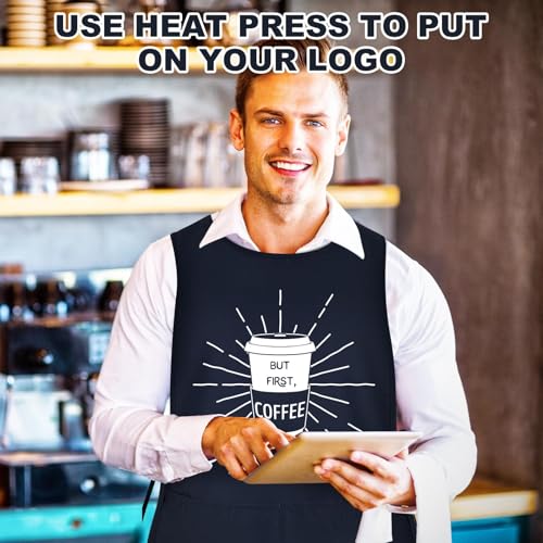 TFTAFAN Cobbler Apron Unisex Waterproof Apron with 2 Deep Pockets Art Smock for Painting Cleaning Artiest Apron work kitchen - color: Navy Blue