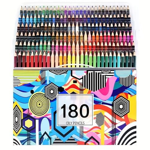 MATOTO 180 Colors Oil-based Colored Pencil Set Professional Painting Graffiti Filling Colored Pencil Art Design School Stationery Art Supplies