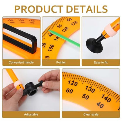 Magnetic Triangular Scale Ruler Set Drafting Tools Mathematics Protractor Pencil Compass, Math Geometry Classroom Teaching Measurement Set Oversized Ruler (45 ° and 60 ° Triangular Rulers) - color: 45 ° and 60 ° Triangular Rulers