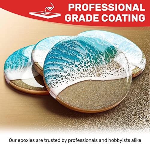 MAS Epoxies Art Pro Epoxy Clear Kit 2-Quart (1-Quart Resin and 1-Quart Hardener) Low Viscosity and Enhanced UV Resistance, Ideal for Jewelry Making, Flower Preservation, and Other Resin Crafts - size: 2 Quart