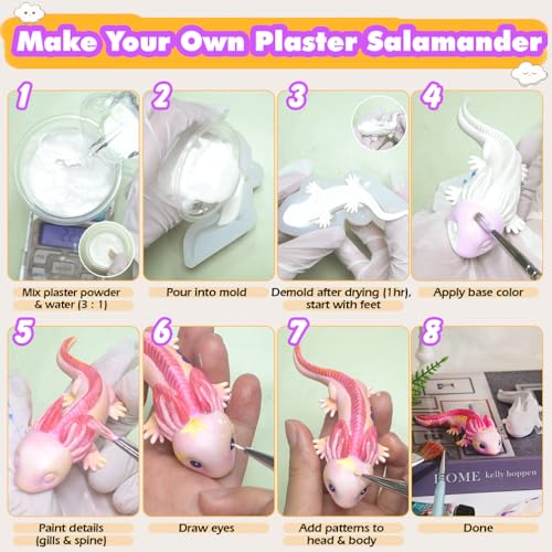Axolotl Resin Molds for Epoxy Plaster Clay Crafts - color: Axolotl