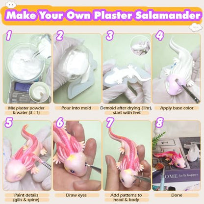 Axolotl Resin Molds for Epoxy Plaster Clay Crafts - color: Axolotl