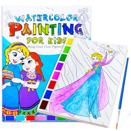 Watercolor Coloring Book for Kids, Paint with Water- Magic Paint Set Water Painting Book for Toddlers- Arts and Crafts Kit for Girls Boys Travel Activities -Stocking Stuffers for Kids - color: FRO