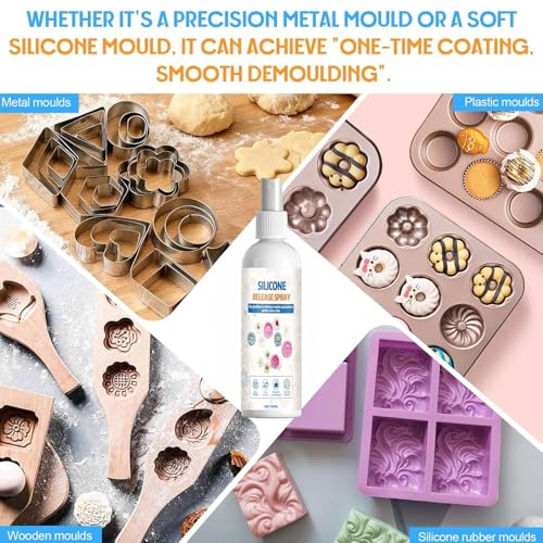 Mold Release Spray, with Easy Demolding Formula, 100ml, Resin Casting Release Agent, Silicone Mold Separator Spray, Quick Dry, for DIY Crafting Jewelry