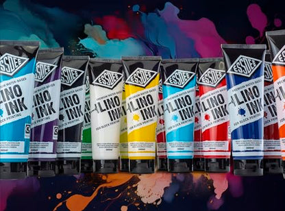 Essdee Block Printing Ink Sky Blue, 300ml - color: Sky Blue