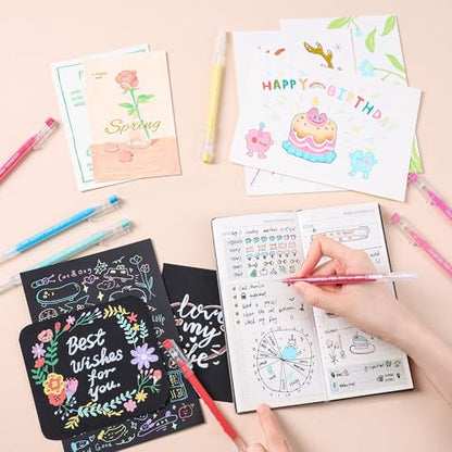 162 Colors 0.6mm Gel Pen Drawing Set Suitable for Adult Writing, Painting, Coloring, Card Making and Student Supplies