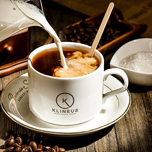 1000pc Wood Coffee Stir Sticks - Biodegradable 7" Wood Stirrers for Coffee, Disposable Wooden Stir Sticks for Coffee Bar, Wooden Coffee Stirrers, Round-end BPA free Coffee Sticks - size: 7 Inches - 1000 Sticks