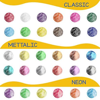 Tempera Paint for Kids and Toddlers - 30 Large Paint Sticks - Washable, Solid, Non Toxic, Mess free Paint Set - Arts and Crafts for Kids - for Wood, Glass, Canvas, or Card painting - size: 1 Count (Pack of 30)