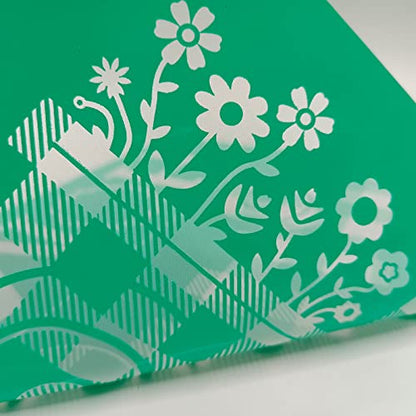 DGAGA Snowflakes Self-Adhesive Silk Screen Printing Stencils,Winter Silk Screen Stencils Transfers for Craft Christmas Chalk Stencil Reusable for Painting on Wood Window Home Xmas Gift - color: Snowflakes stencils