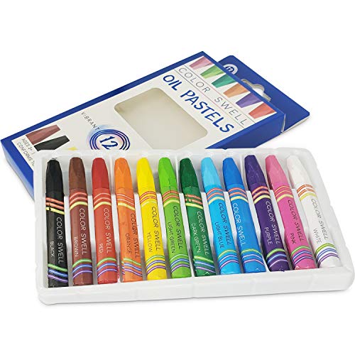 Color Swell Bulk Oil Pastels - 18 Packs 12 per Pack (216 Total) - Bulk Oil Pastels - size: 18 Pack | 216 Oil Pastels