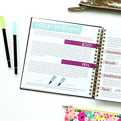 Modern Lettering: A Beginner & Intermediate Hand Lettering & Modern Calligraphy Workbook