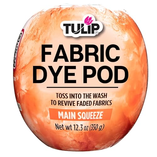 Tulip Fabric Dye Pod Main Squeeze (Orange), Dye for Washing Machines - color: Main Squeeze
