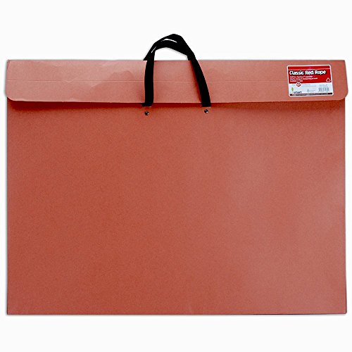 Star Products 223H 23 x 31, Classic Red Rope, Paper Artist Portfolio with Soft Woven Handle Poster, Art Storage, 23" x 31" - size: 23" x 31"