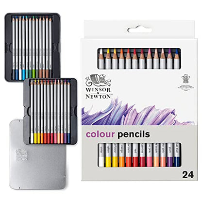 Winsor & Newton Studio Collection Artist Pencils, Color Pencils, Set of 24 - style: 24 Color Pencils