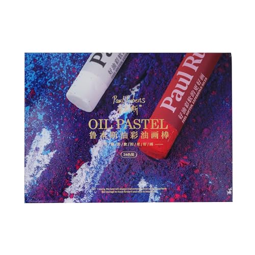 PR Oil Pastels Set of 24 Colors – Vibrant, Smooth & Blendable Soft Pastel Crayons for Artists, Students & Beginners – Non-Toxic, Rich Pigment, Ideal for Paper, Glass, Metal & More